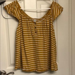 Mustard Stripped Shirt